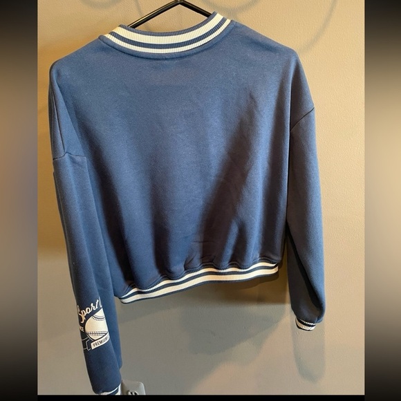 Used- H&M OVERSIZED BASEBALL JACKET (Size US 12/14) - Picture 2 of 6